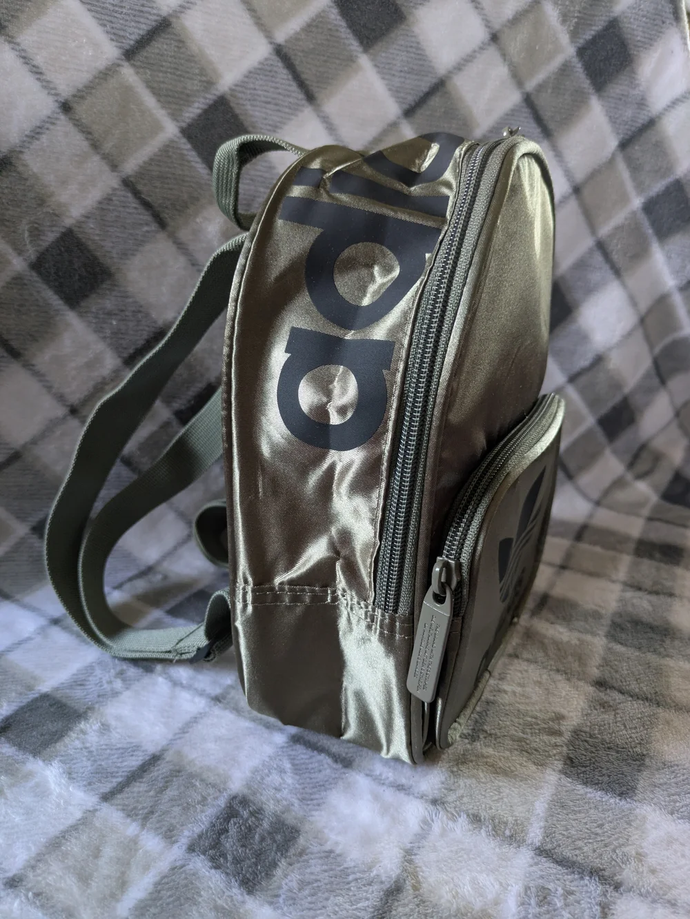 Adidas Women’s Metallic Olive Mini Backpack